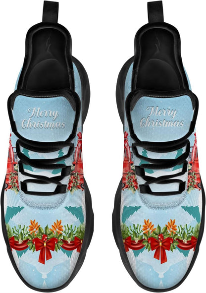 Christmas Running Shoes, Merry Christmas Car Max Soul Shoes For Men Women, Christmas Shoes, Winter Fashion Shoes