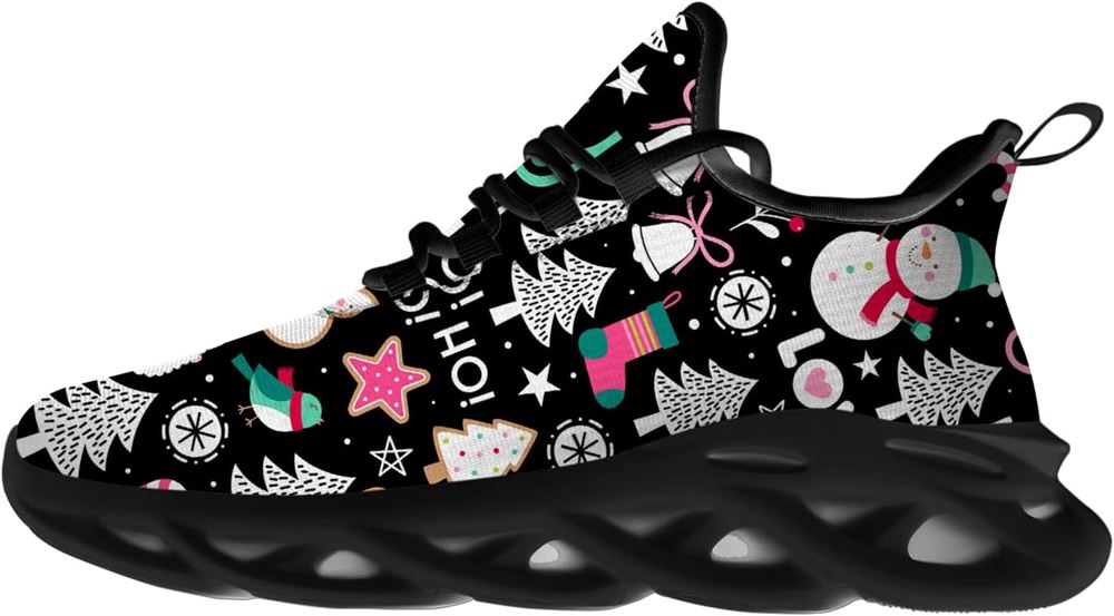 Christmas Running Shoes, Santa Claus Hohoho Miniature Christmas Max Soul Shoes For Men Women, Christmas Shoes, Winter Fashion Shoes