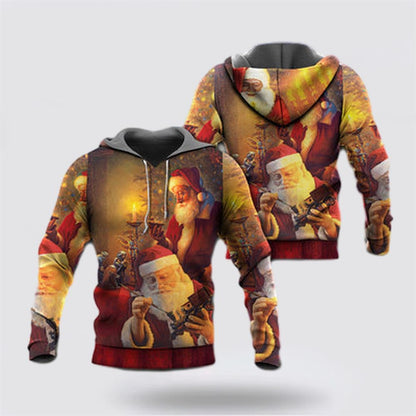 Christmas Santa Claus The Spirit of Christmas Art Style All Over Print 3D Hoodie For Men & Women, Christmas Hoodie Cute, Christmas Gift, Christmas Fashion