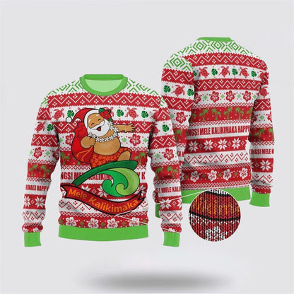 Christmas Santa Clause Ugly Christmas Sweater, Best Gift For Holiday, Christmas Crewneck Sweater, Christmas Winter Fashion