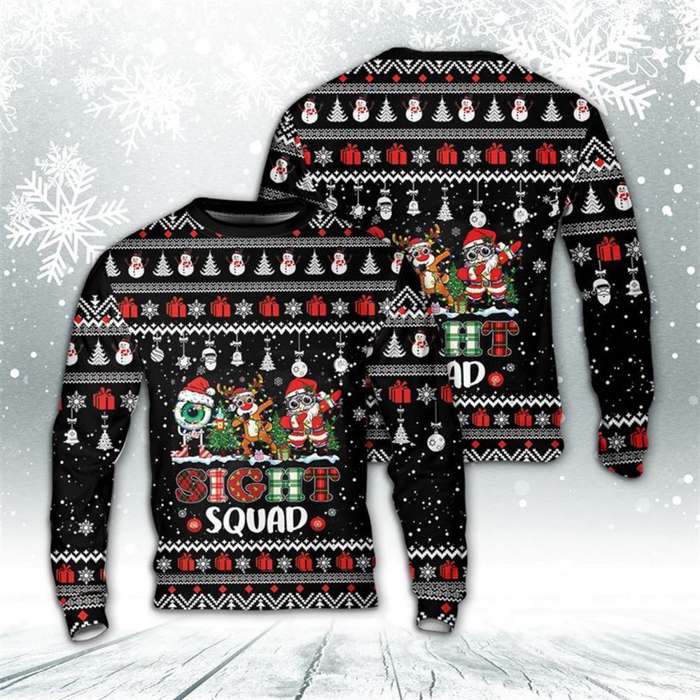 Christmas Sight Squad Ugly Christmas Sweater, Best Gift For Holiday, Christmas Crewneck Sweater, Christmas Winter Fashion