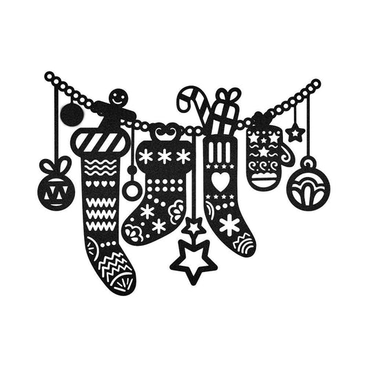 Christmas Socks Decoration Custom Neon Metal Sign, Christmas Gift, Christmas Home Decor Sign, Christmas Outdoor Metal Sign