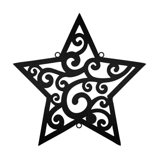 Christmas Star Metal Wall Decor, Christmas Gift, Christmas Home Decor Sign, Christmas Outdoor Metal Sign