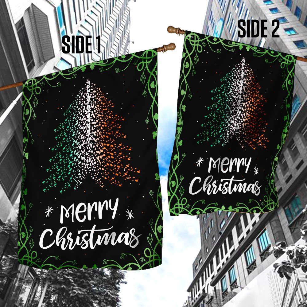Christmas Tree Irish Flag, Christmas Garden Flag, Home Decor Accessories, Christmas Outdoor Decor Ideas
