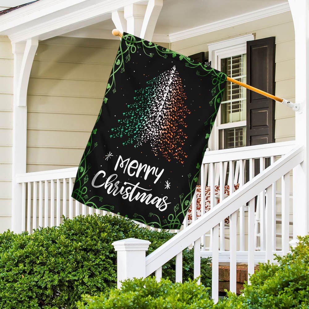 Christmas Tree Irish Flag, Christmas Garden Flag, Home Decor Accessories, Christmas Outdoor Decor Ideas