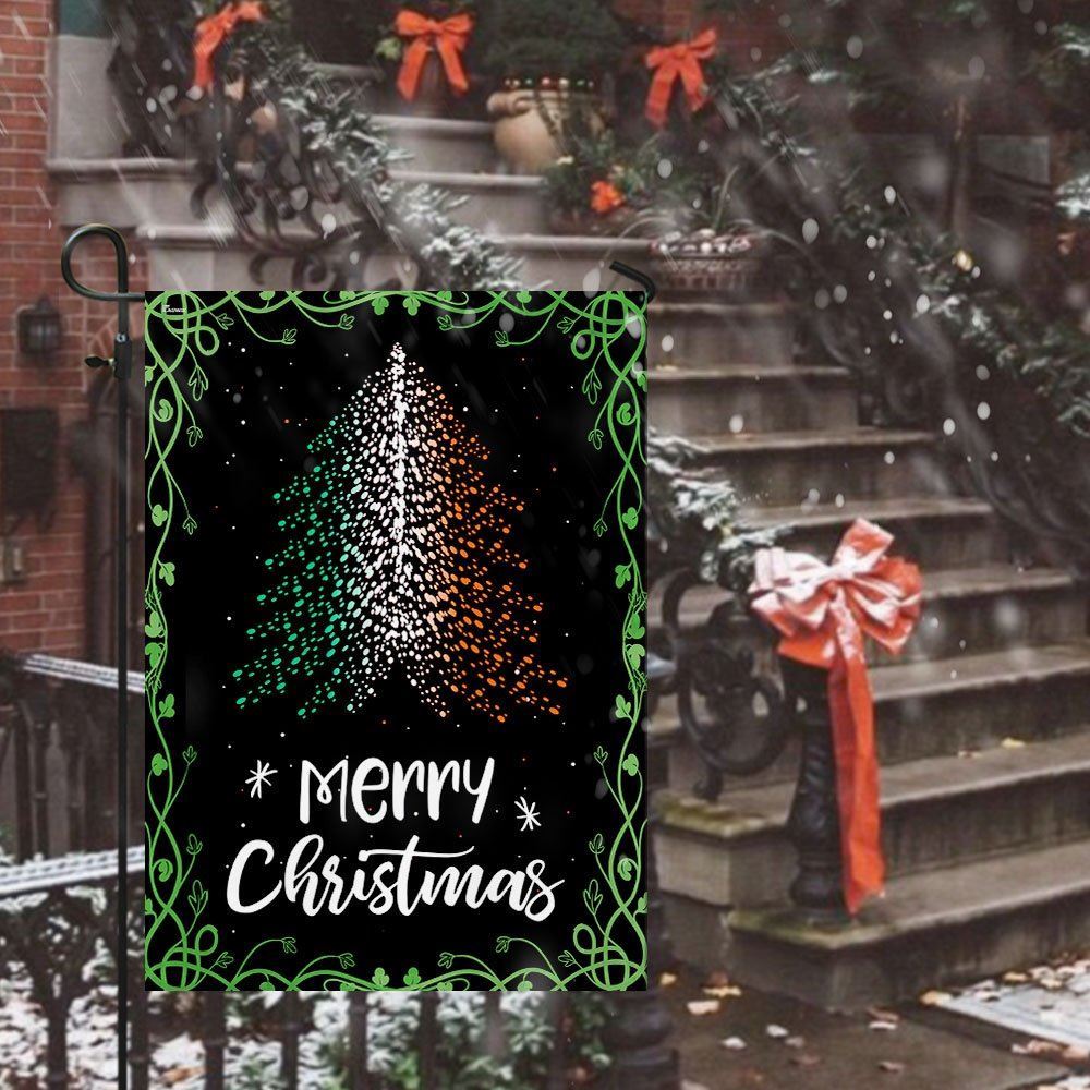 Christmas Tree Irish Flag, Christmas Garden Flag, Home Decor Accessories, Christmas Outdoor Decor Ideas