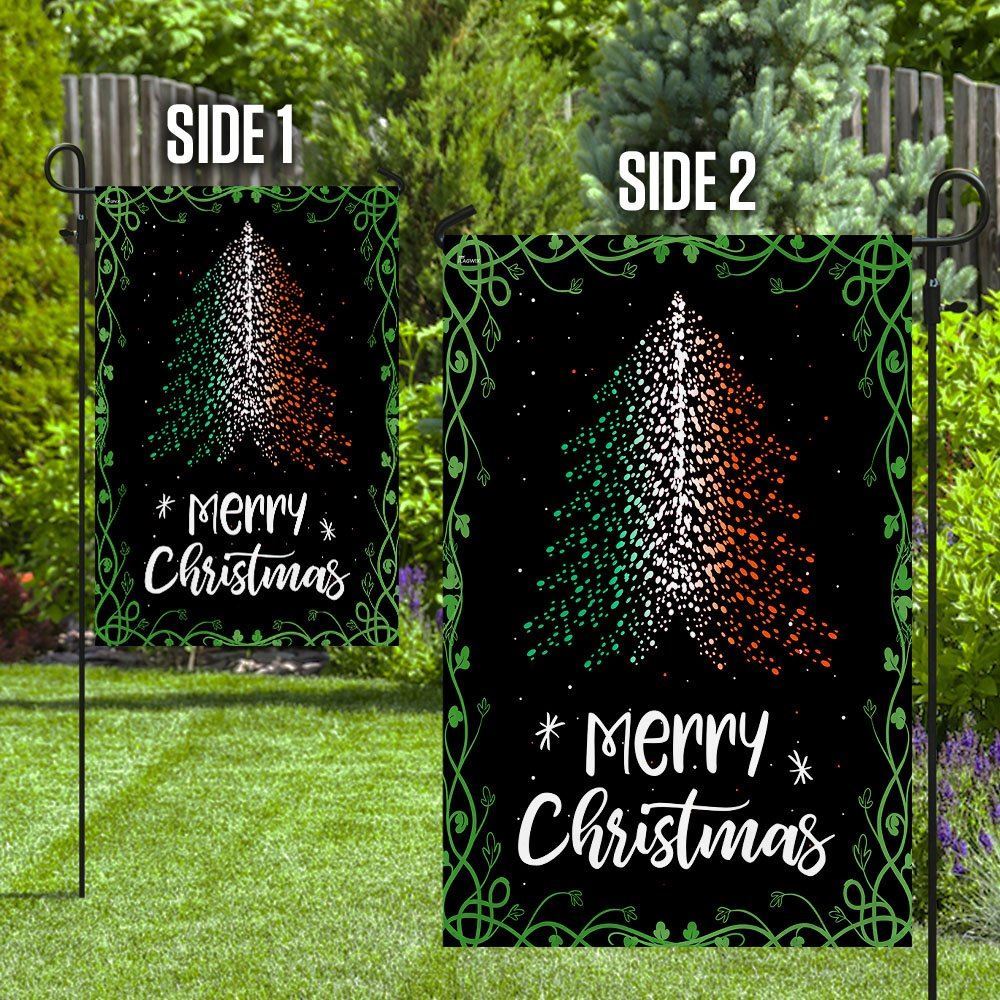 Christmas Tree Irish Flag, Christmas Garden Flag, Home Decor Accessories, Christmas Outdoor Decor Ideas