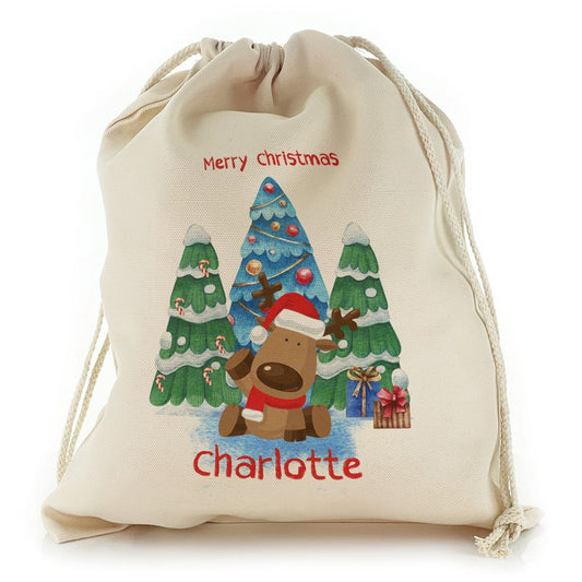 Christmas Trees Reindeer Christmas Sack, Gift For Chidren, Christmas Bag Gift, Christmas Gift 2023
