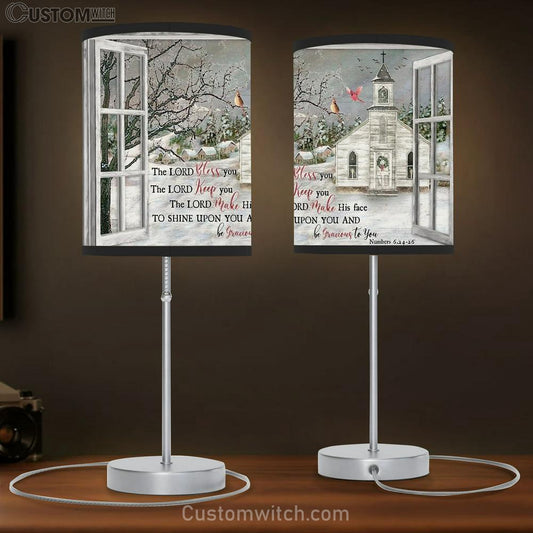 Church Cardinal The Lord Bless You Table Lamb