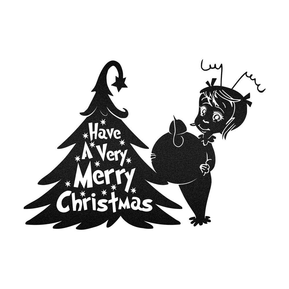 Cindy Lou Who Have A Very Merry Christmas Custom Neon Metal Sign, Christmas Gift, Christmas Home Decor Sign, Christmas Outdoor Metal Sign