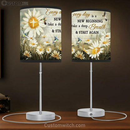 Colorful Hummingbird Every Day Is A New Beginning Table Lamb