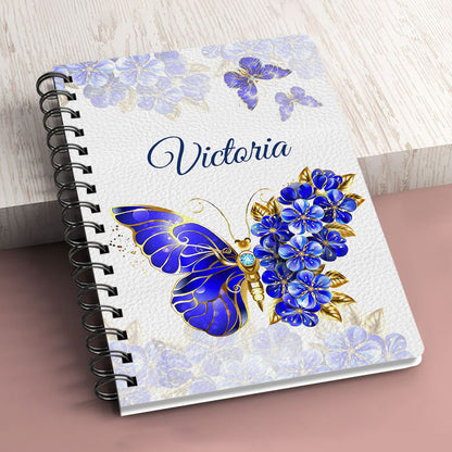 Colossians 323 Butterfly And Flower Personalized Spiral Notebook, Christian Spiritual Gifts For Friends