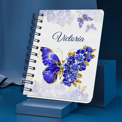 Colossians 323 Butterfly And Flower Personalized Spiral Notebook, Christian Spiritual Gifts For Friends