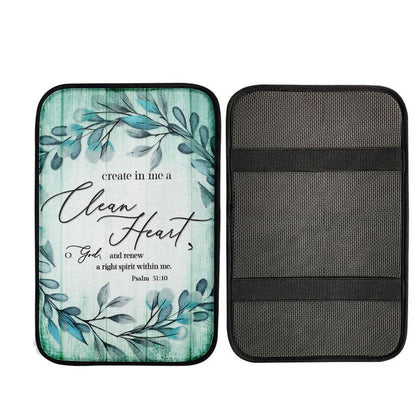 Create In Me A Clean Heart Psalm 5110 Dandelion Car Center Console Cover, Christian Car Accessories