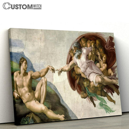 Creation Adam Painting Canvas Pictures - Faith Art - Christian Canvas Wall Art Decor