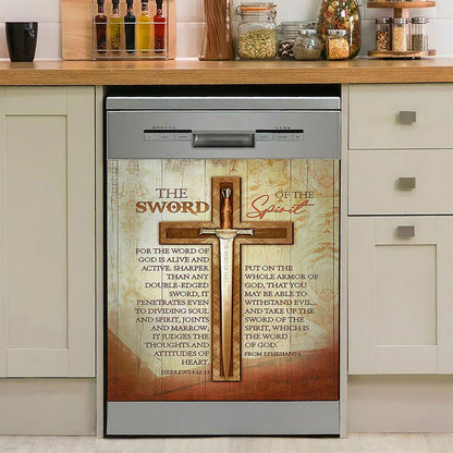 Cross Bible Verses, Be Still & Know That I Am God Dishwasher Cover, Bible Verse Dishwasher Magnet Cover, Christian Inspirational Kitchen Decor