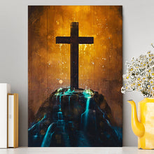 Load image into Gallery viewer, Cross Canvas Wall Art - Christian Wall Canvas - Religious Canvas Prints
