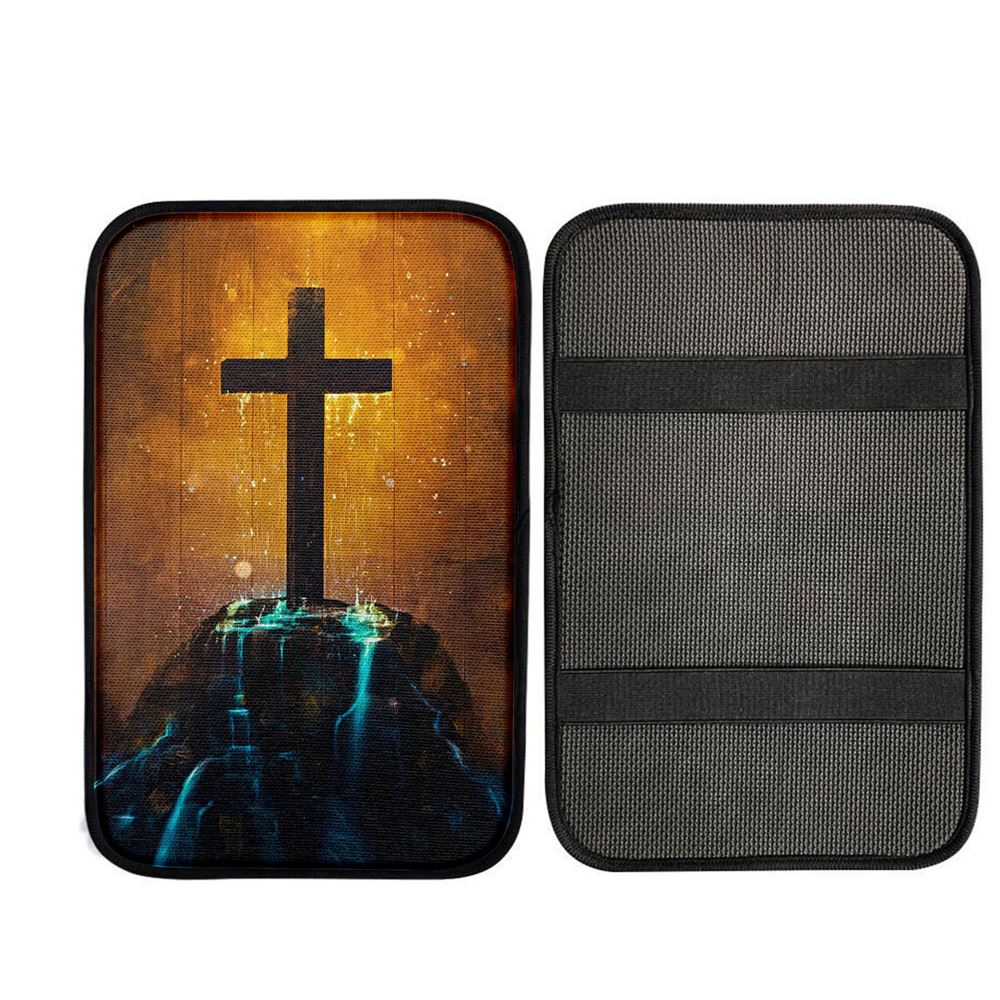 Cross Car Center Console Cover, Christian Car Accessories