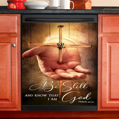 Cross Dishwasher Cover, Christian Dishwasher Magnet Cover, Religious Kitchen Decor