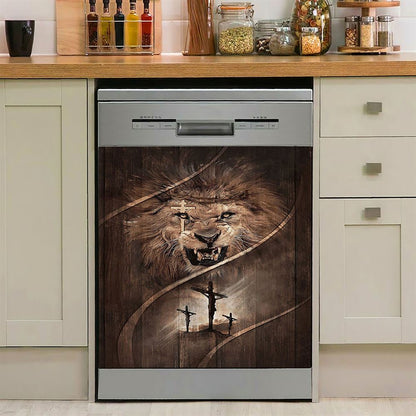 Cross Jesus'S Hand Be Still And Know That I Am God Dishwasher Cover, Bible Verse Dishwasher Magnet Cover, Christian Inspirational Kitchen Decor