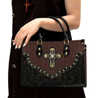 Cross Leather Handbag 2, Religious Gifts For Women, Women Pu Leather Bag