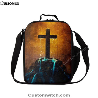 Cross Lunch Bag, Christian Lunch Bag For School, Picnic, Religious Lunch Bag