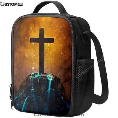 Cross Lunch Bag, Christian Lunch Bag For School, Picnic, Religious Lunch Bag