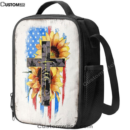 Cross Lunch Bag, Christian Lunch Box, Christian Lunch Bag For School, Picnic, Religious Lunch Bag
