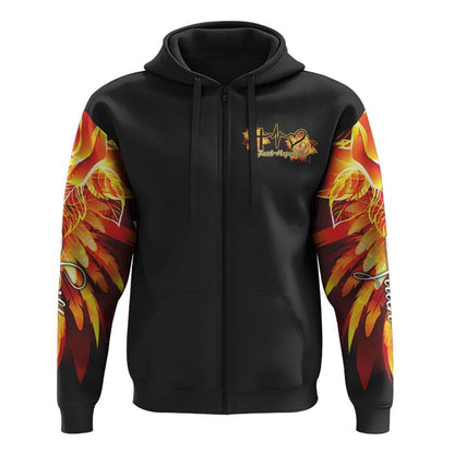 Cross Rose Wings Arm All Over Print 3D Hoodie, Christian Hoodie, Christian Sweatshirt, Bible Verse Shirt