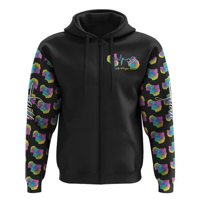Cross Rose Wings Colorful All Over Print 3D Hoodie, Christian Hoodie, Christian Sweatshirt, Bible Verse Shirt