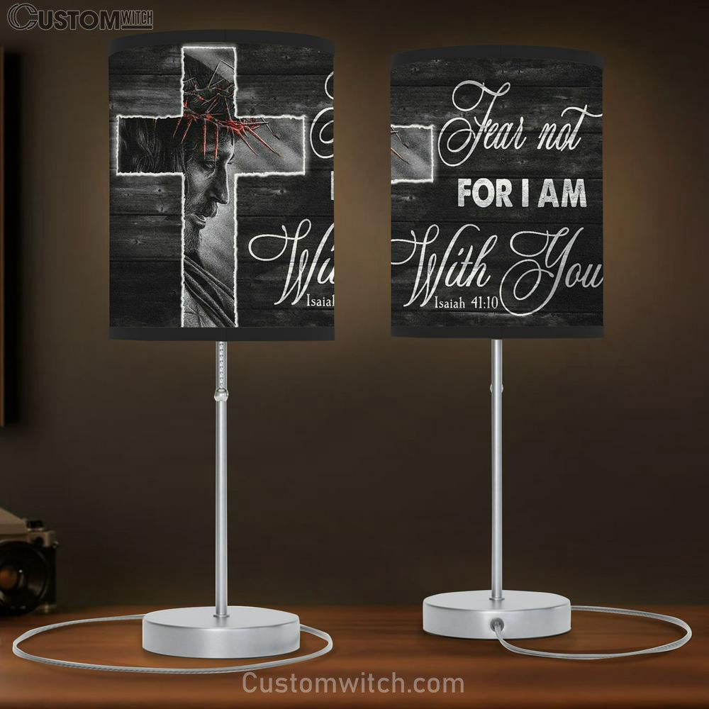Crown Of Thorn, Jesus Cross, Fear Not For I Am With You Table Lamb