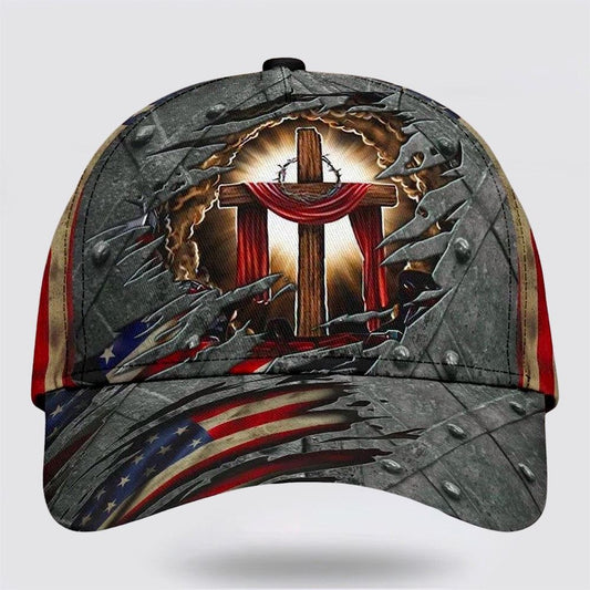 Crown Of Thorns Cross Scarf All Over Print Baseball Cap, God Cap, Gift Ideas For Male