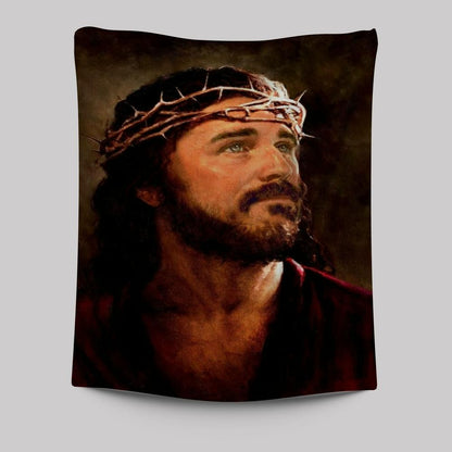 Crown Of Thorns, Stunning Jesus Artwork, Jesus Painting Tapestry