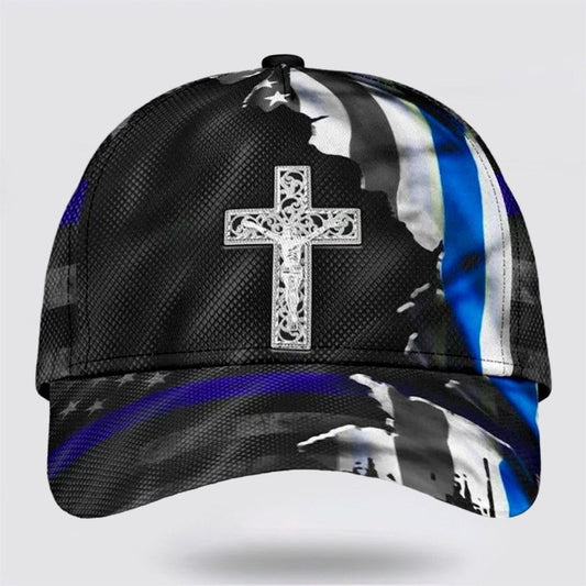 Crucifixion Of Jesus Cross All Over Print Baseball Cap, God Cap, Gift Ideas For Male