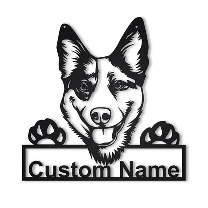 Custom Australian Cattle Dog Metal Sign, Led Lights Australian Cattle Sign, Dog Lover Gift, Dog Wall Sign, Home Decor Sign