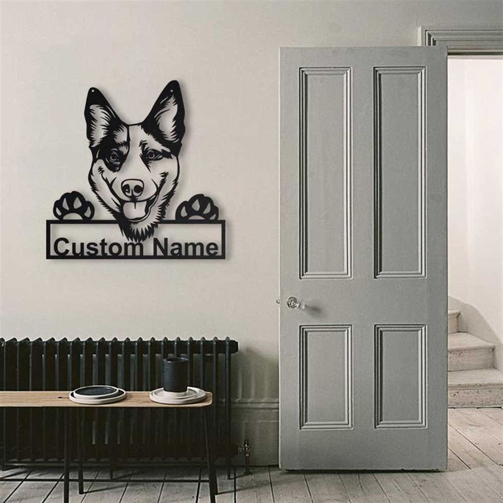 Custom Australian Cattle Dog Metal Sign, Led Lights Australian Cattle Sign, Dog Lover Gift, Dog Wall Sign, Home Decor Sign