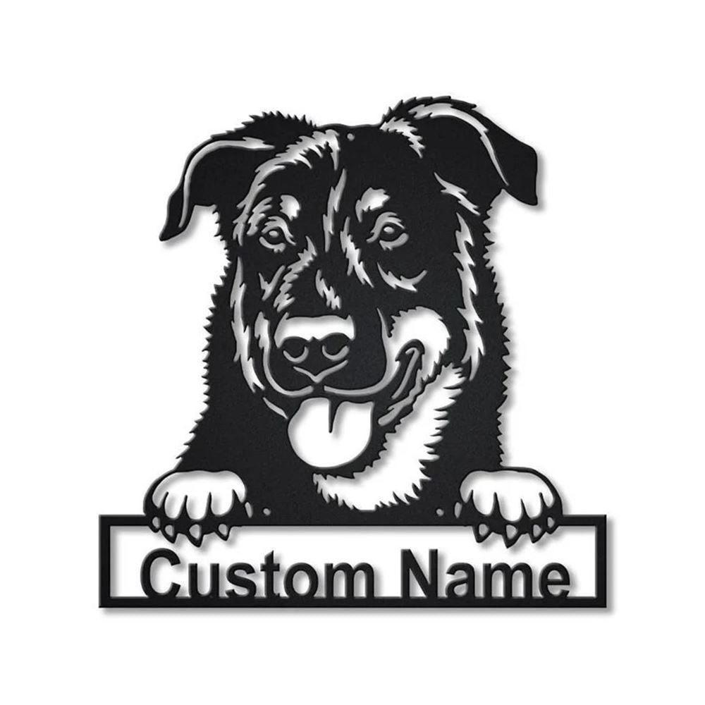 Custom Beauceron Dog Metal Sign, Led Lights Beauceron Sign, Dog Lover Gift, Dog Wall Sign, Home Decor Sign