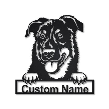 Custom Beauceron Dog Metal Sign, Led Lights Beauceron Sign, Dog Lover Gift, Dog Wall Sign, Home Decor Sign