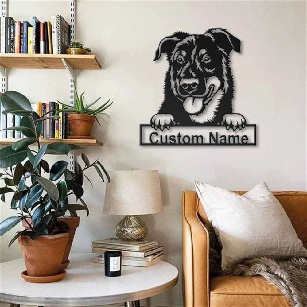 Custom Beauceron Dog Metal Sign, Led Lights Beauceron Sign, Dog Lover Gift, Dog Wall Sign, Home Decor Sign
