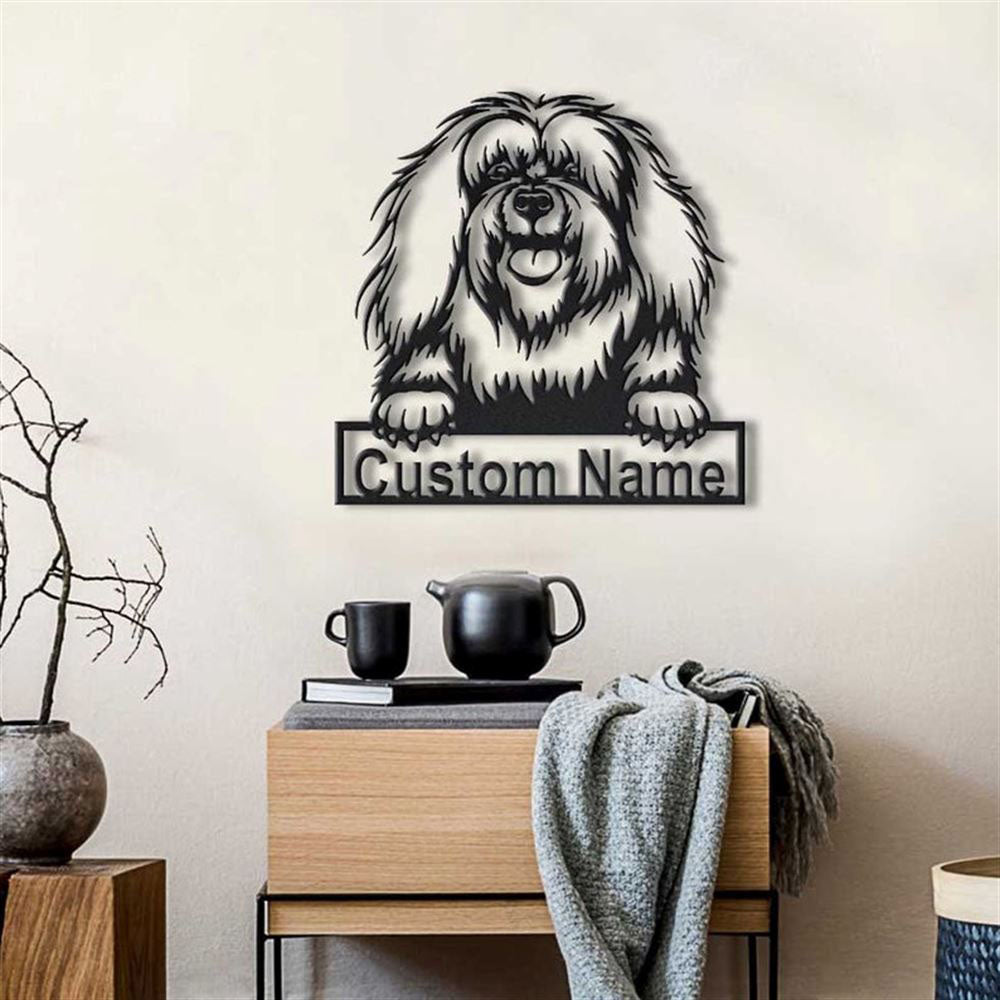 Custom Bichon Lyon Dog Metal Sign, Led Lights Bichon Lyon Sign, Dog Lover Gift, Dog Wall Sign, Home Decor Sign