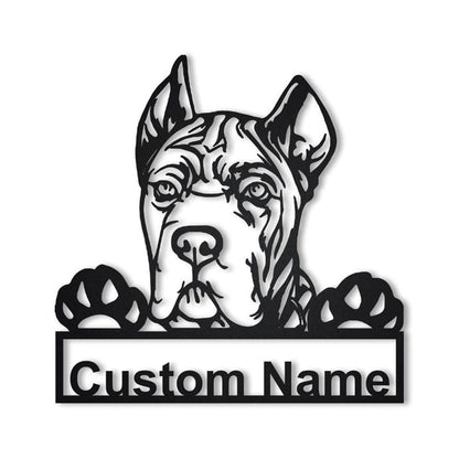 Custom Cane Corso Dog Metal Sign, Led Lights Cane Corso Metal Sign, Dog Lover Gift, Dog Wall Sign, Home Decor Sign