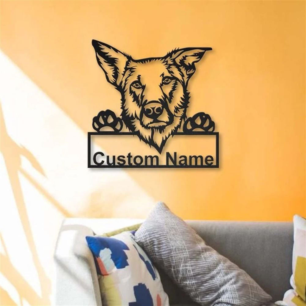 Custom Chinook Dog Metal Sign, Led Lights Chinook Dog Sign, Dog Lover Gift, Dog Wall Sign, Home Decor Sign