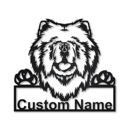Custom Chow Chow Dog Metal Sign, Led Lights Chow Chow Sign, Dog Lover Gift, Dog Wall Sign, Home Decor Sign