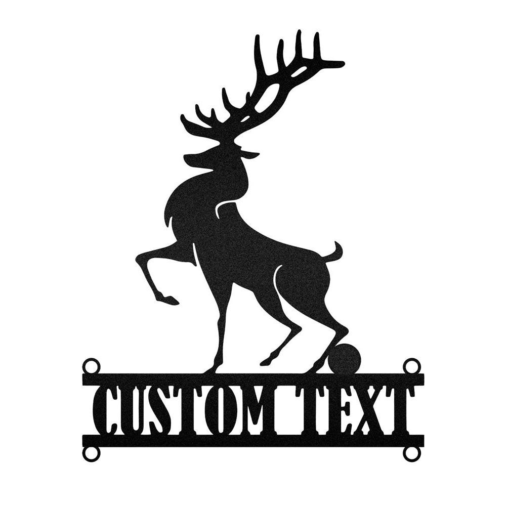 Custom Christmas Deer, Afcultures Custom Neon Metal Sign, Christmas Gift, Christmas Home Decor Sign, Christmas Outdoor Metal Sign