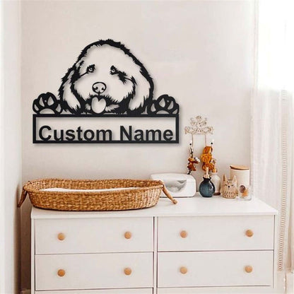 Custom Cockapoo Dog Metal Sign, Led Lights Cockapoo Sign, Dog Lover Gift, Dog Wall Sign, Home Decor Sign