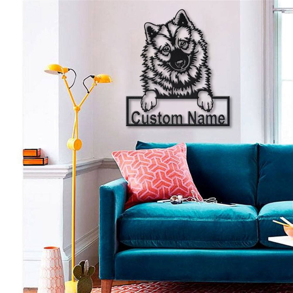 Custom Eurasier Dog Metal Sign, Led Lights Eurasier Metal Sign, Dog Lover Gift, Dog Wall Sign, Home Decor Sign