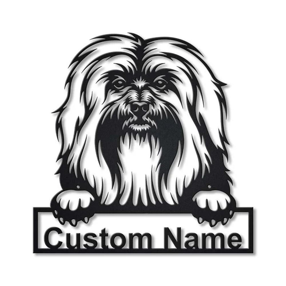 Custom Havanese Dog Metal Sign, Led Lights Havanese Sign, Dog Lover Gift, Dog Wall Sign, Home Decor Sign