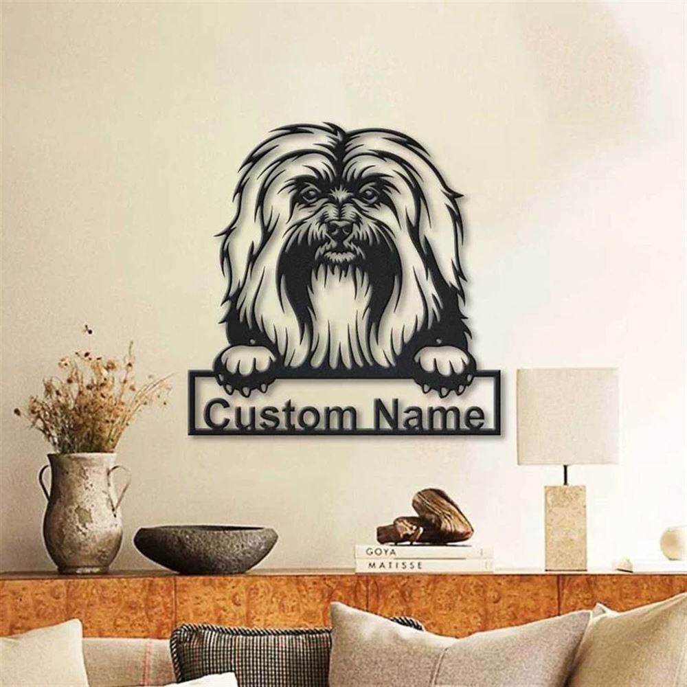 Custom Havanese Dog Metal Sign, Led Lights Havanese Sign, Dog Lover Gift, Dog Wall Sign, Home Decor Sign