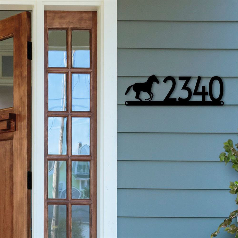 Custom Home Address Sign With Griffin For Rock Or Wall Custom Number And Street Name Or Only Number Cut Metal Sign