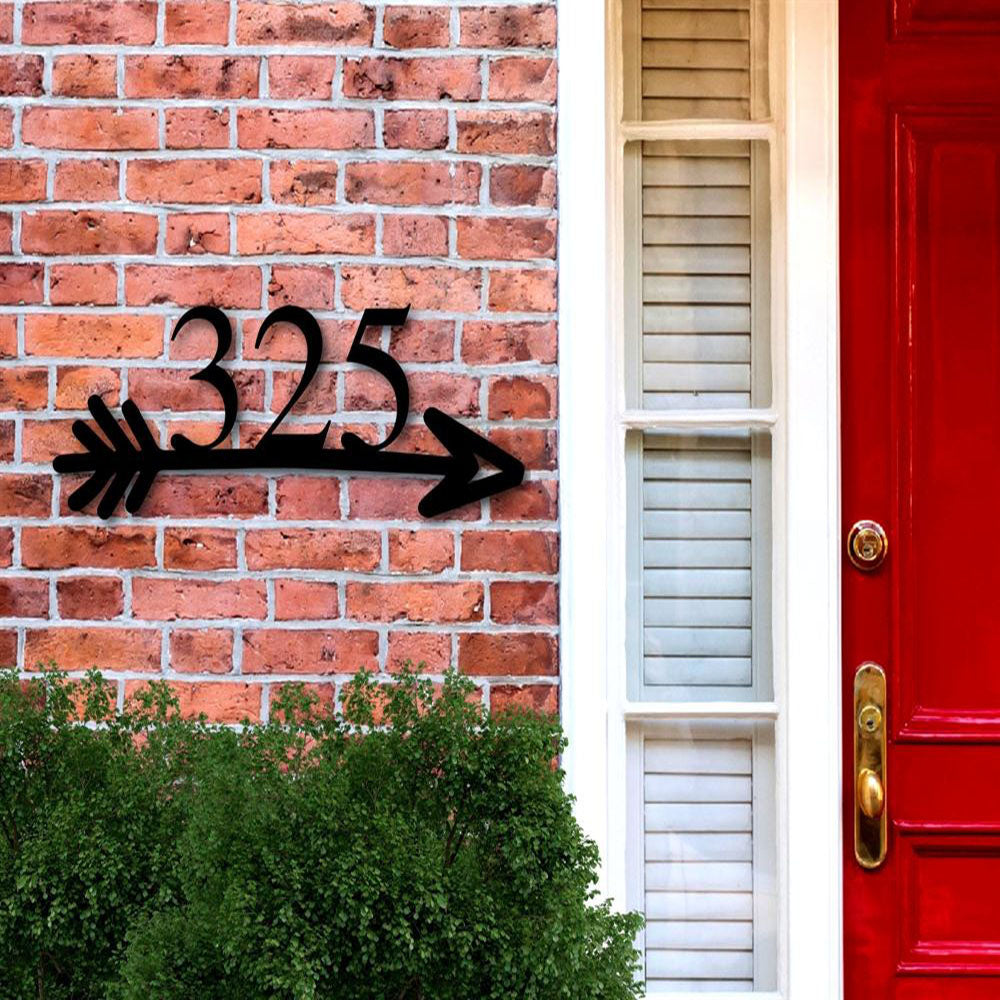 Custom Home Address Sign With Wolf For Rock Or Wall Custom Number And Street Name Or Only Number Wolf Address Metal Sign